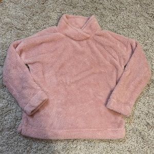 Jane and Bleecker Pink Fuzzy Pullover Pj Top